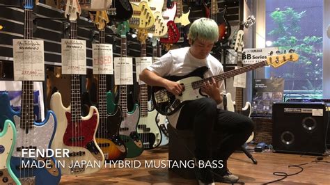 Fender Made In Japan Hybrid Mustang Bass Youtube