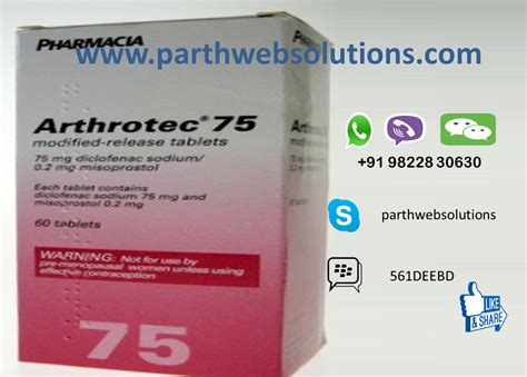 Arthrotec Diclofenac Sodium Misoprostol Tabletshealth Care Products