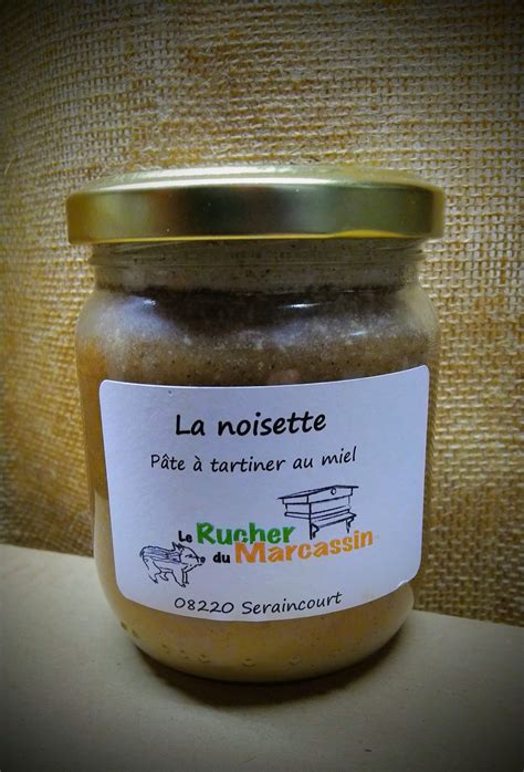 Pâte à tartiner au miel 250 g Le Rucher Du Marcassin Locavor fr