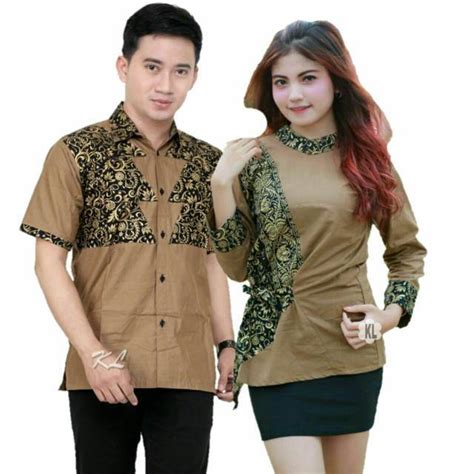 Jual Batik Couple NotoArto Batik IPNU IPPNU Kemeja Pria Sogan COKLAT