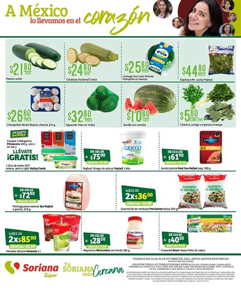 Ofertas Soriana Super Frescos Frutas Y Verduras Al De Octubre