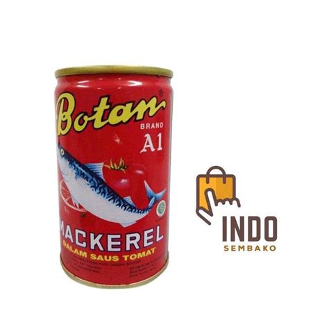 Jual Botan Kecil Botan Mackarel 155g Ikan Kaleng Botan 155 Gram