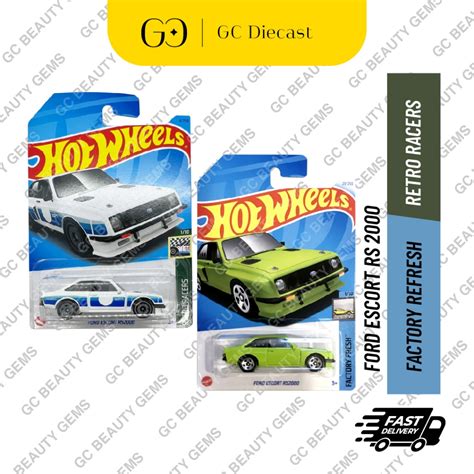 Ready Stock Hot Wheels Ford Escort Rs Green White Shopee Malaysia