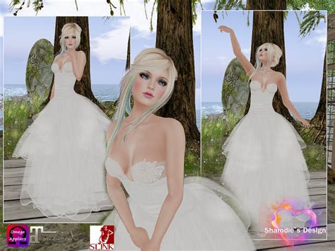 Second Life Marketplace ~~shars Gowns~~ White Satin Special