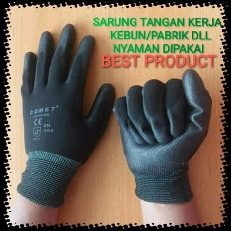 Jual Sarung Tangan Comet Kain Nylon Karet I Sarung Tangan Kerja L