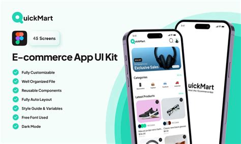 QuickMart Ecommerce App UI Kit Figma