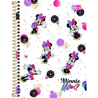 Caderno Connect Esp Univ Cd X Fls Minnie Tilibra Papelarissa