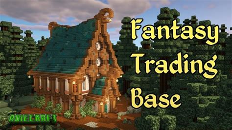 Minecraft FANTASY House TUTORIAL Minecraft Fantasy Villager Trading