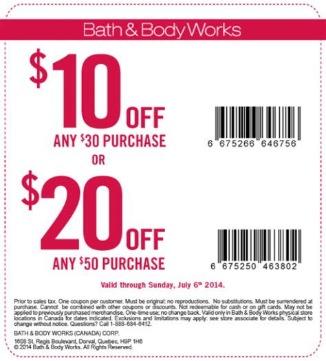 Bath And Body Coupons Printable