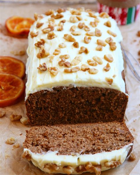 Gingerbread Loaf With Cream Cheese Frosting Pastry Tales