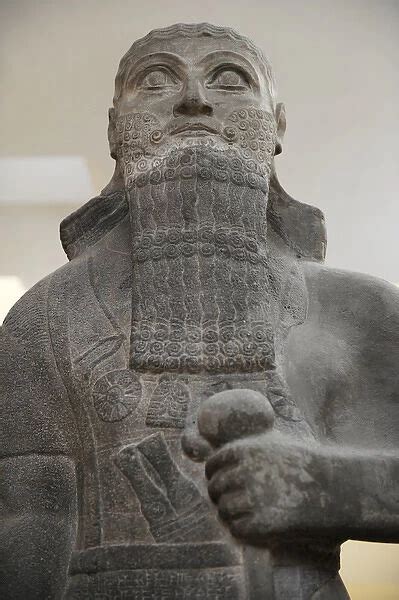 Statue Of A Assyrian King Shalmaneser Iii 858 824 Bc