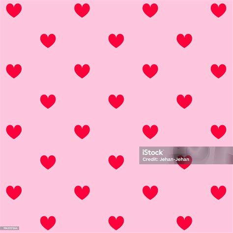 Pink Hearts Pattern Valentine Background Stock Illustration Download