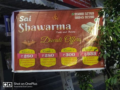 Menu At SAI SHAWARMA Chennai