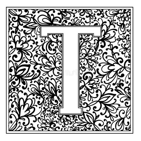 Letter T Coloring Stock Illustrations 393 Letter T Coloring Stock