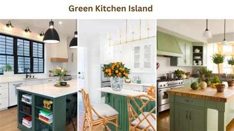 10+ Gorgeous green kitchen island ideas