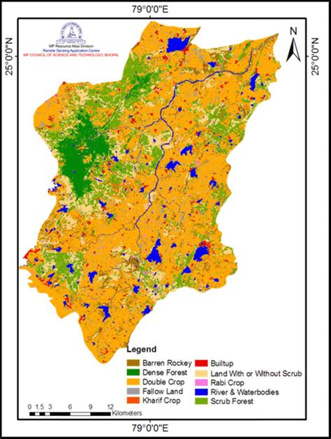 LULC map of Ur River watershed in Tikamgarh District. | Download ...