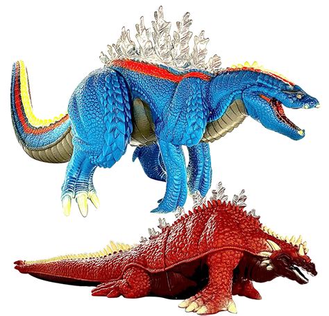 TwCare Set Of 2 Large Godzilla Terrestris Amphibia Action Figures