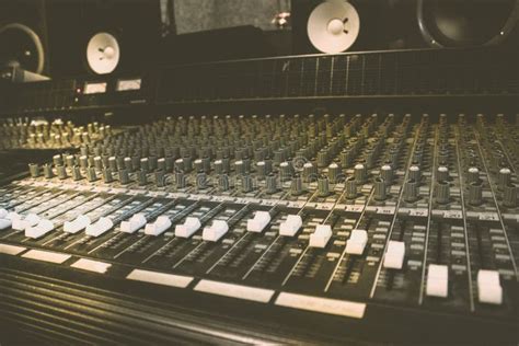 Recording Studio Mixing Board Stock Photo - Image of recording, studio ...