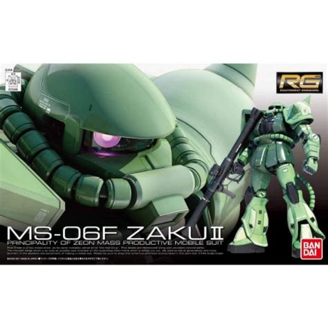 Bandai Gundam MS 06F Zaku II HG Model Kit 1 Unit Smiths Food And Drug