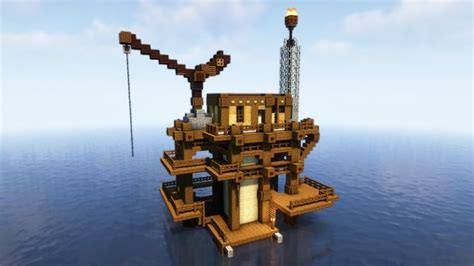 How to build an oil rig in Minecraft | Декорации