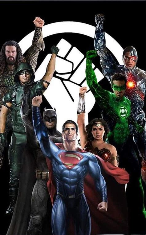 A Group Of Superheros Standing Next To Each Other With Their Arms In