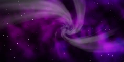 Dark Purple vector background with colorful stars. 3160401 Vector Art ...