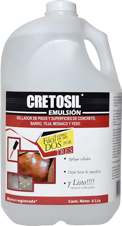 Sellador Cretosil Emulsi N Apto Para Pisos Y Superficies De Concreto