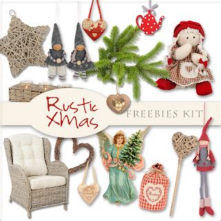 Scrap Dot Freebies Rustic Xmas Kit