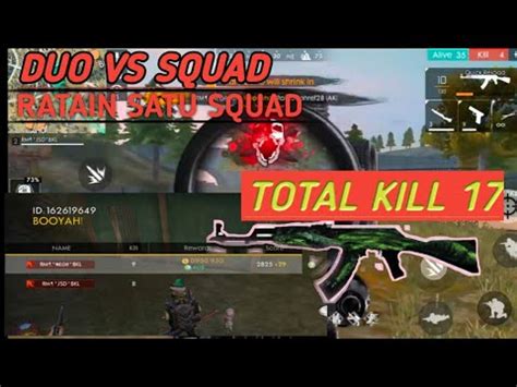 Total Kill Duo Vs Squad Rangked Math Pakai Ak Dragon Dan M