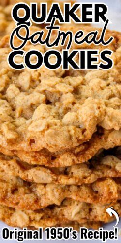 Original Quaker Oatmeal Cookie Recipe