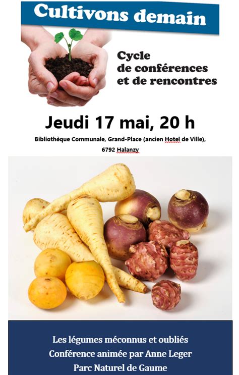 Cycle de conférences et de rencontres les légumes méconnus et oubliés