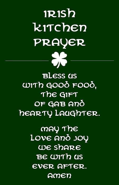 An Irish Kitchen Blessing Great Idea For Thanksgiving From