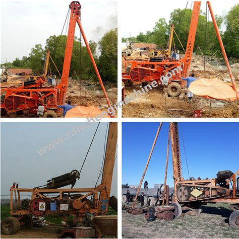 RC 6A Trailer Mobile Cable Percussion Drilling Rig China Drilling Rig