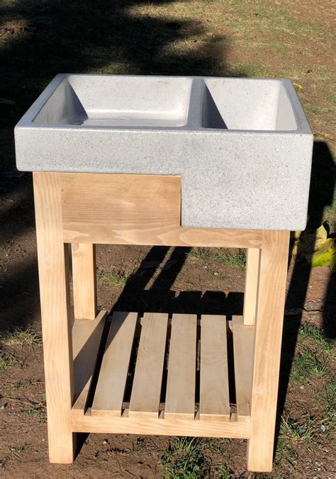 Washboard Utility Sink Concrete Blend Laundry Room Washbasin Etsy