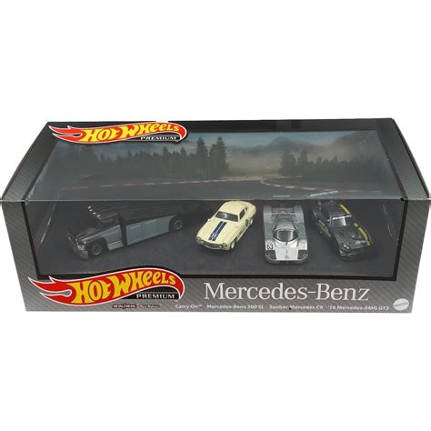 Mercedes Benz Diorama Set Hot Wheels