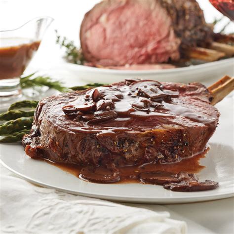 Prime Rib Roast with Burgundy Mushroom Sauce Recipe from H-E-B