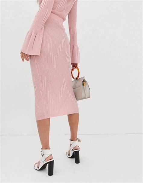 Asos Design Co Ord Knitted Midi Skirt Asos Knit Midi Skirt Knit Midi Asos Designs