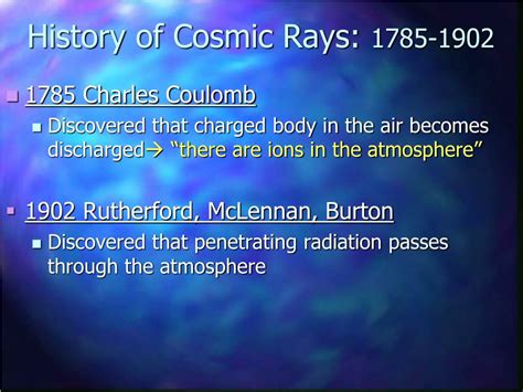 Ppt An Introduction To Cosmic Rays Powerpoint Presentation Free