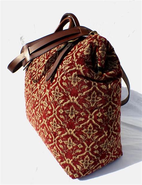 Carpet Bag Weekender Overnight Carry On Etsy