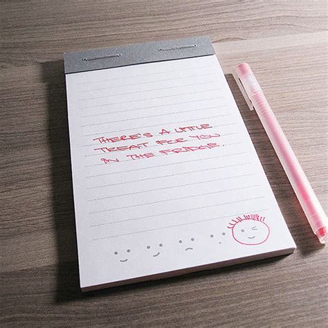 Small Notepad Cute And Fun Emoticons Cute Notepad Happy Etsy