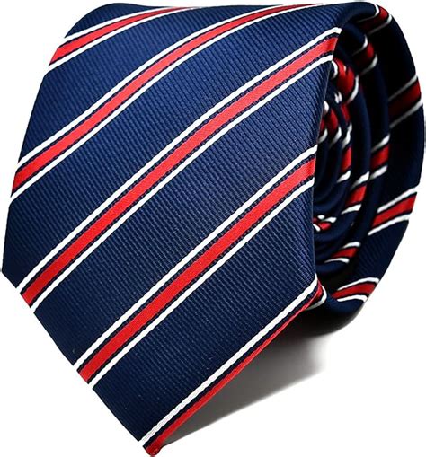 Oxford Collection Cravate Homme Rayures Bleu Et Rouge En Soie