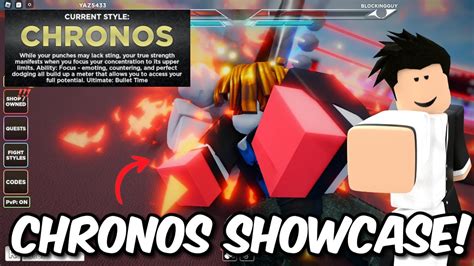 Chronos Style Showcase In Ubg Roblox Untitled Boxing Game Youtube