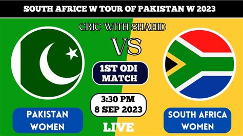 Pakistan Women Vs South Africa Women St Odi Match Pakw Vs Saw St