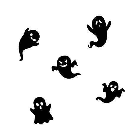 Halloween Ghost Silhouette Window Sticker Pack Halloween - Etsy