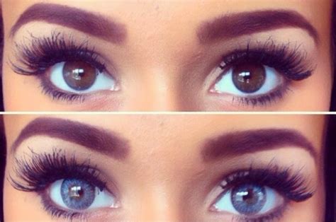 Coloured contact lenses for dark eyes