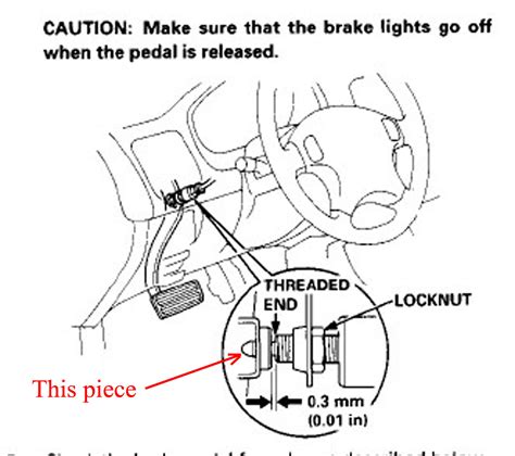 Honda Civic Brake Light Switch Stopper Stop