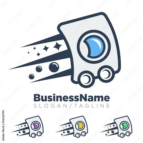 laundry laundromat vector logo icon Stock Vector | Adobe Stock