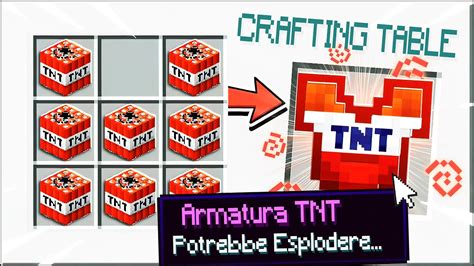 COME CREARE ARMATURE CON QUALSIASI BLOCCO MINECRAFT ITA YouTube