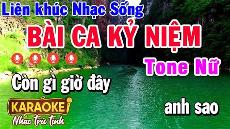 Liên khúc Karaoke TONE NỮ Nhạc Sống Toàn Bài Quen Ai Cũng Hát Được