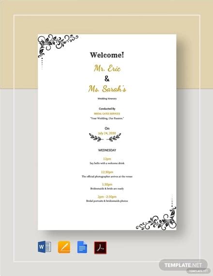 Invitations Announcements Wedding Itinerary Wedding Weekend Timeline